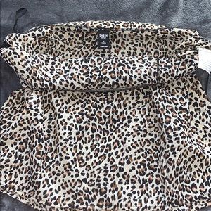 shein cheeta skirt
